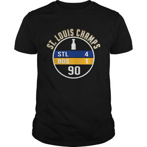 St Louis Blues Champs Final Match 41 Hockey Tshirt
